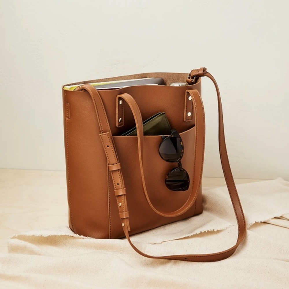 Henny + Lev vegan leather tote bag